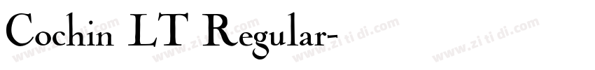 Cochin LT Regular字体转换